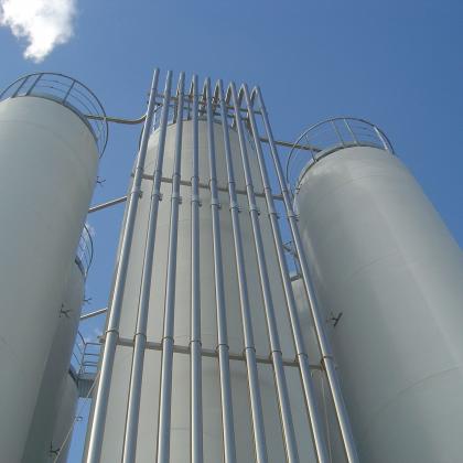 Fibreglass GFK GRP silo