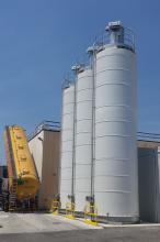 Fibreglass silos