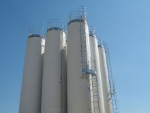 Fibreglass silos