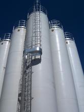 Fibreglass silos