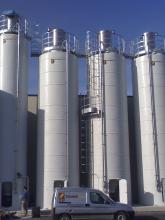 Fibreglass silos